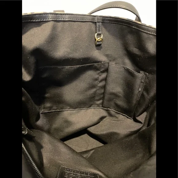 Coach Black and Tan Tote Bag - Picture 8 of 10